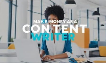 Image displaying Make Money As a Content Writer with a lady on laptop
