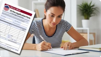How can I apply for an American visa as Nanny