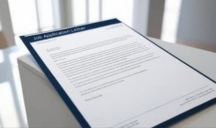Image of edited job application letter