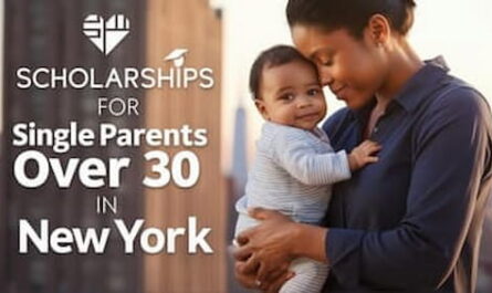 Image of Scholarships for Single Parents Over 30 in New York with a mom and her baby