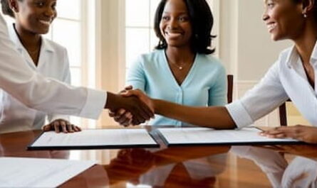 Image of a nanny who has successfully signed her employment contract