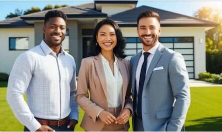 Image showing of three real estate agents