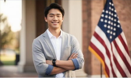 Image of a U.S. college student