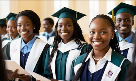 Image showing graduates with medical scholarships