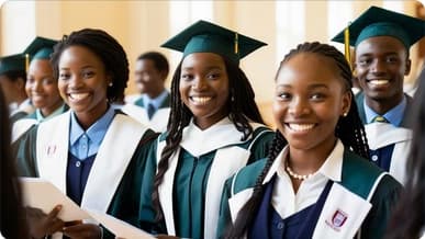 Image of Zambian scholarship students