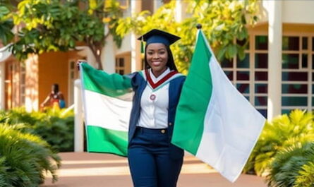 Image of a Nigerian female scholar student