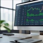 Image of a monitor displaying a free AI stock analysis tool