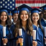 Image of international students on a graduate scholarship