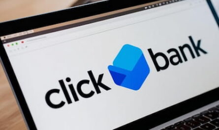 Image of laptop showing ClickBank