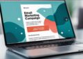 Image of a laptop displaying an email marketing campaign.