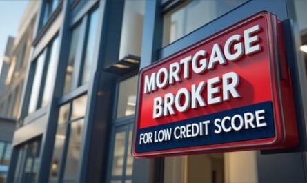 Image displaying mortgage broker for low credit score