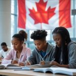 Image of student minorities studying in a library