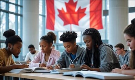 Image of student minorities studying in a library