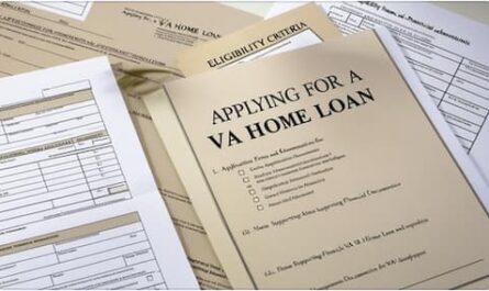 Image of VA home loan application form