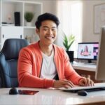 Image showing a smiling male coach for best email marketing platforms