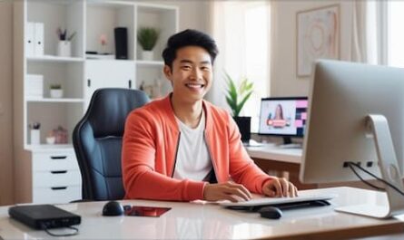 Image showing a smiling male coach for best email marketing platforms